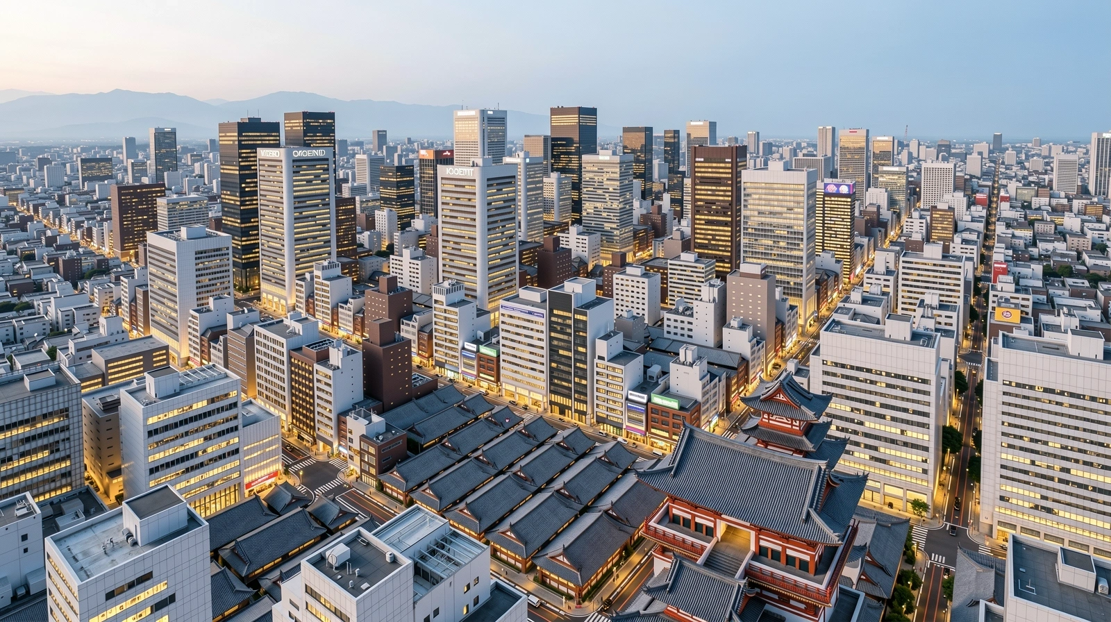 Kyoto urban landscape